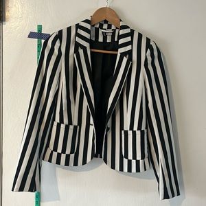 Black and White Short Blazer
